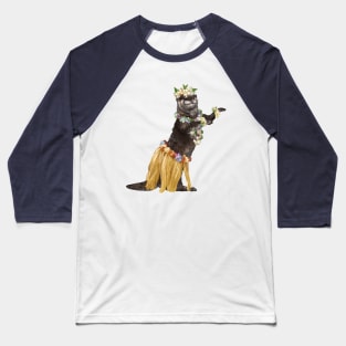 Otter the Hawaiian Dancer Baseball T-Shirt